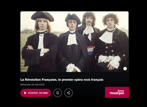 Podcast 42e rue : La Révolution Française, le premier opéra rock français - 19/05/2024